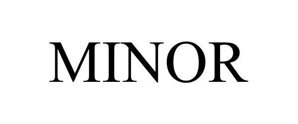 Trademark Logo MINOR
