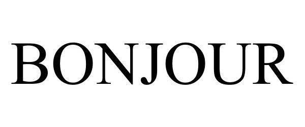 Trademark Logo BONJOUR