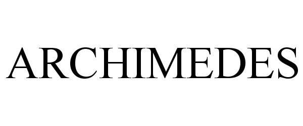 Trademark Logo ARCHIMEDES