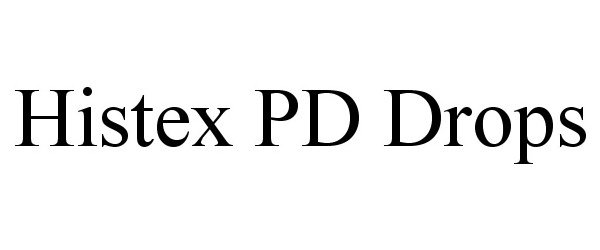 Trademark Logo HISTEX PD DROPS