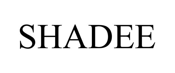 Trademark Logo SHADEE