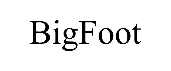 Trademark Logo BIGFOOT