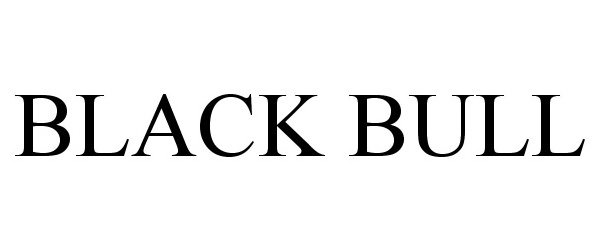 Trademark Logo BLACK BULL