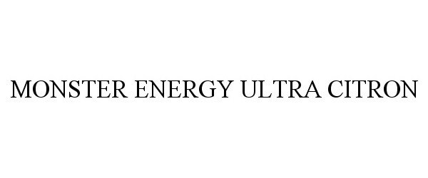 Trademark Logo MONSTER ENERGY ULTRA CITRON