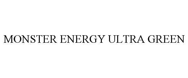 Trademark Logo MONSTER ENERGY ULTRA GREEN