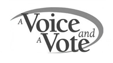 Trademark Logo A VOICE AND A VOTE