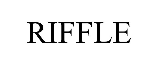 Trademark Logo RIFFLE