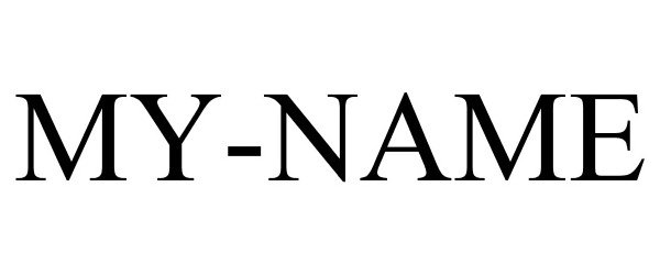 Trademark Logo MY-NAME