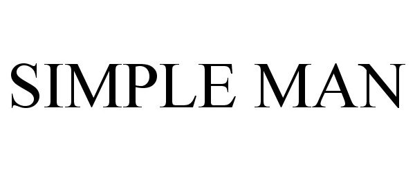 Trademark Logo SIMPLE MAN