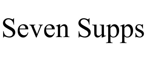 Trademark Logo SEVEN SUPPS