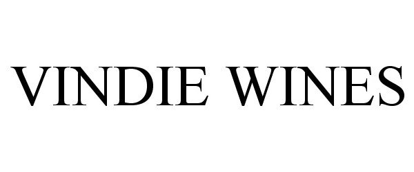 Trademark Logo VINDIE WINES