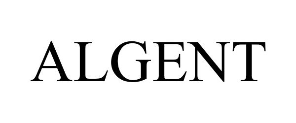 Trademark Logo ALGENT