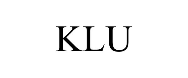Trademark Logo KLU