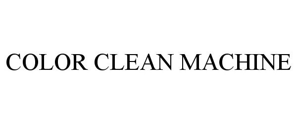  COLOR CLEAN MACHINE