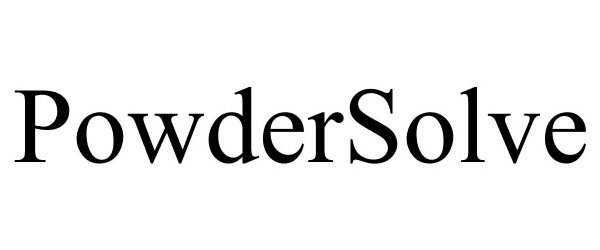 Trademark Logo POWDERSOLVE