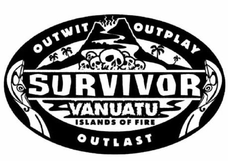 Trademark Logo SURVIVOR OUTWIT OUTPLAY OUTLAST VANUATU ISLANDS OF FIRE