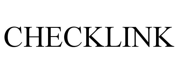 Trademark Logo CHECKLINK