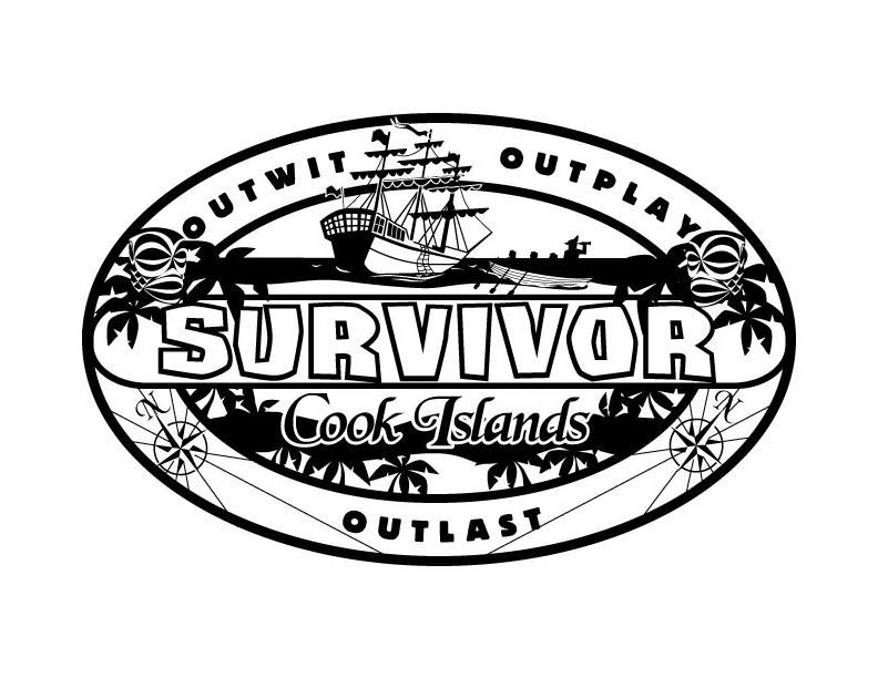 Trademark Logo SURVIVOR OUTWIT OUTPLAY OUTLAST COOK ISLANDS