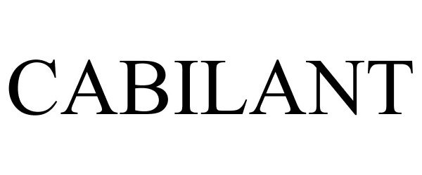 Trademark Logo CABILANT