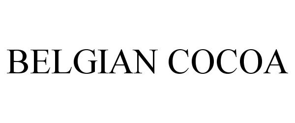 Trademark Logo BELGIAN COCOA
