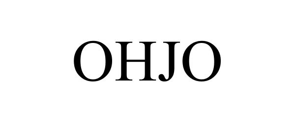 Trademark Logo OHJO