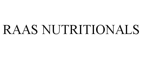 Trademark Logo RAAS NUTRITIONALS