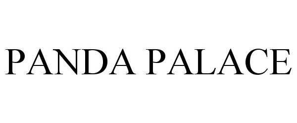 Trademark Logo PANDA PALACE