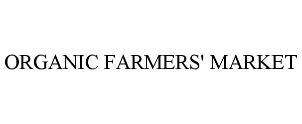  ORGANIC FARMERS' MARKET