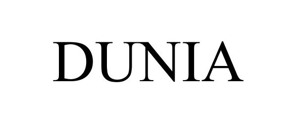 Trademark Logo DUNIA