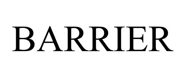 Trademark Logo BARRIER