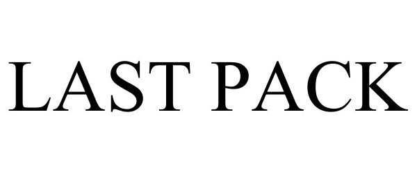 Trademark Logo LAST PACK