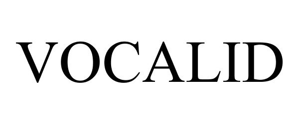 Trademark Logo VOCALID