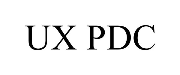  UX PDC