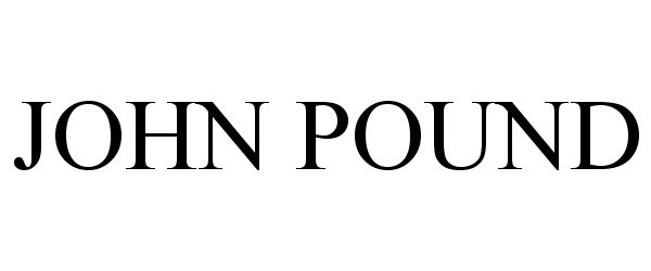 Trademark Logo JOHN POUND