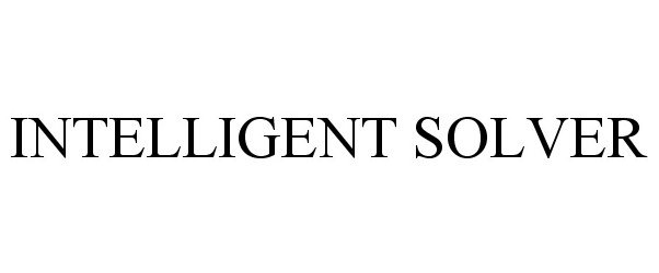 Trademark Logo INTELLIGENT SOLVER