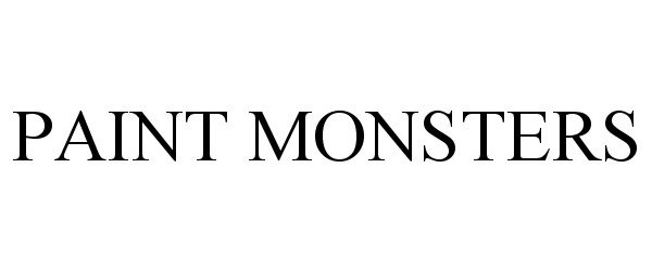 Trademark Logo PAINT MONSTERS