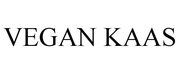 Trademark Logo VEGAN KAAS