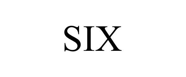 Trademark Logo SIX
