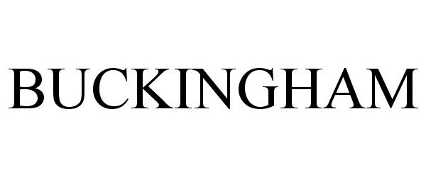 Trademark Logo BUCKINGHAM