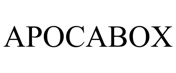 Trademark Logo APOCABOX