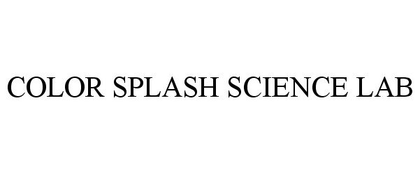  COLOR SPLASH SCIENCE LAB