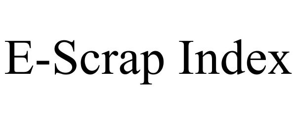 Trademark Logo E-SCRAP INDEX