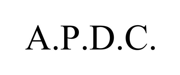 Trademark Logo A.P.D.C.