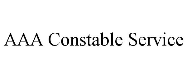  AAA CONSTABLE SERVICE