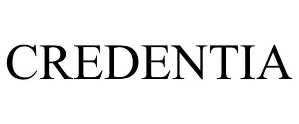 Trademark Logo CREDENTIA