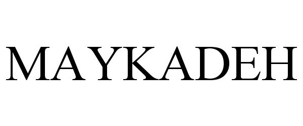 Trademark Logo MAYKADEH