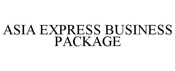  ASIA EXPRESS BUSINESS PACKAGE