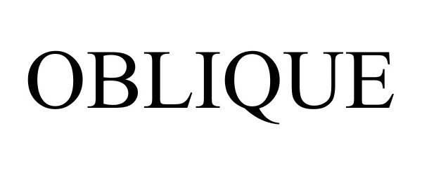 Trademark Logo OBLIQUE