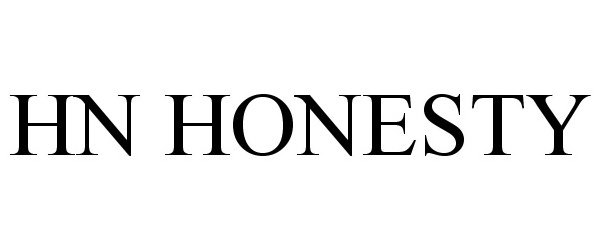 Trademark Logo HN HONESTY