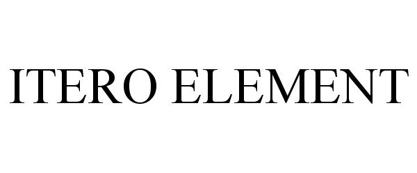 Trademark Logo ITERO ELEMENT